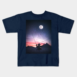 Fishin' the Moon Kids T-Shirt